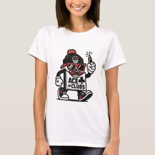 Camiseta Mascota de la calle Ace Clubs — Tripulación de Pok