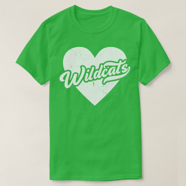 Camiseta Mascota de la escuela espiritual de Wildcats Vinta (Diseño del anverso)