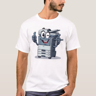 Camiseta Mascota de la máquina fotocopiadora personalizado 