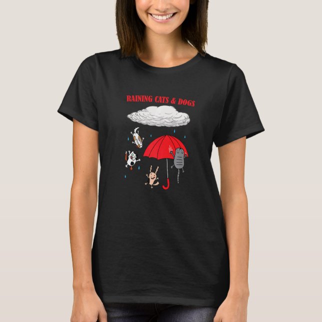 Camiseta Mascota De Lluvia Y Perros (Anverso)