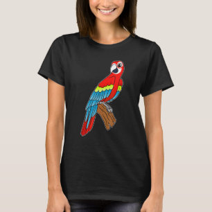 Camiseta Mascota de loros Scarlet Macaw T