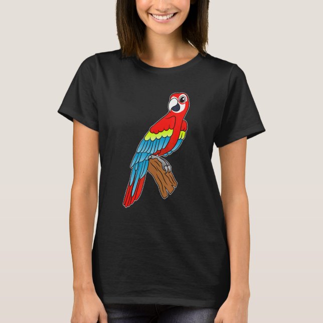 Camiseta Mascota de loros Scarlet Macaw T (Anverso)