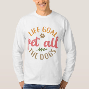 Camiseta Mascota De Los Perros. Diseño de cantos de perro
