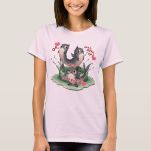 Camiseta Mascota de monstruo de pescado divertida