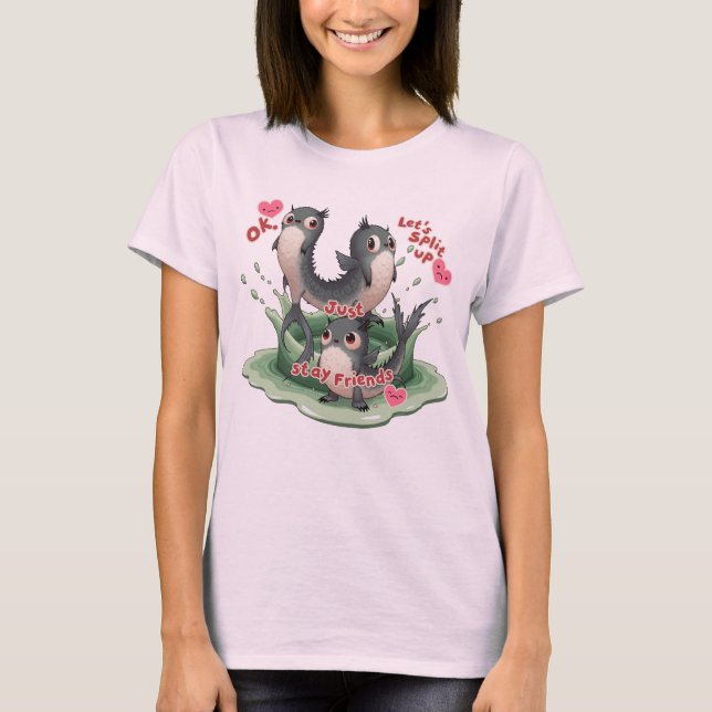 Camiseta Mascota de monstruo de pescado divertida (Anverso)
