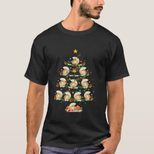 Camiseta Mascota de Navidad Animal enciende árbol de Navida