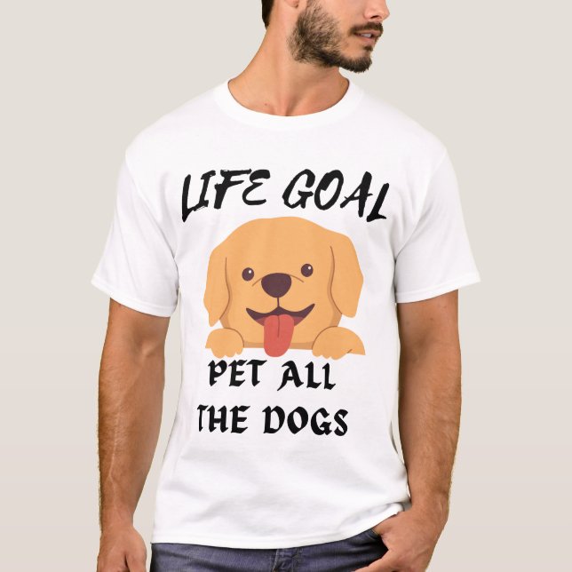 Camiseta Mascota de objetivo de vida Todos los perros camis (Anverso)