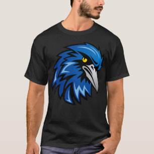 Camiseta Mascota de pájaro azul 1