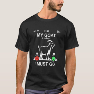 Camiseta Mascota De Pantalla Telefónica Amo Mi Cabra Está L