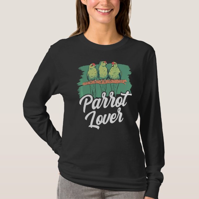 Camiseta Mascota de Parrot Lover Cute Parrots (Anverso)
