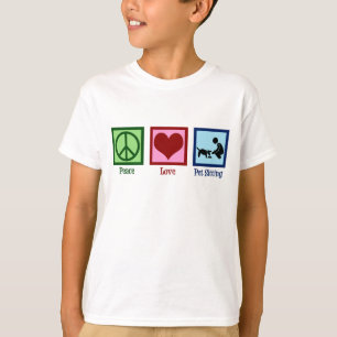 Camiseta Mascota de Paz Amor Sitting Dog Walking Service