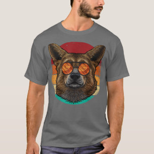 Camiseta Mascota De Perro Corgi Vintage Estilo Ochenta Retr