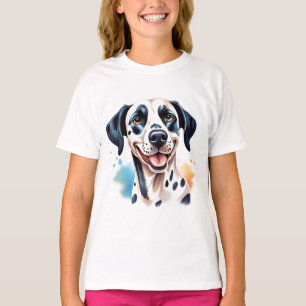 Camiseta Mascota de perro de Dalmacia feliz