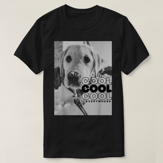 Camiseta Mascota de perro divertida linda y genial  (Diseño del anverso)