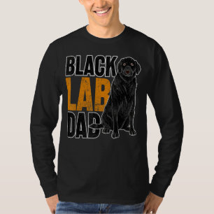 Camiseta Mascota de perro Padres Día Laboratorio Negro Papá