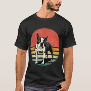 Camiseta Mascota de perros de los 70 años del Boston Terrie