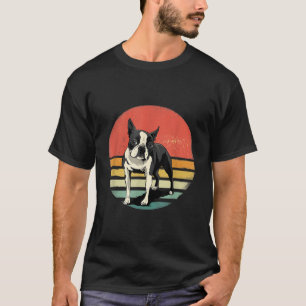 Camiseta Mascota de perros de los 70 años del Boston Terrie