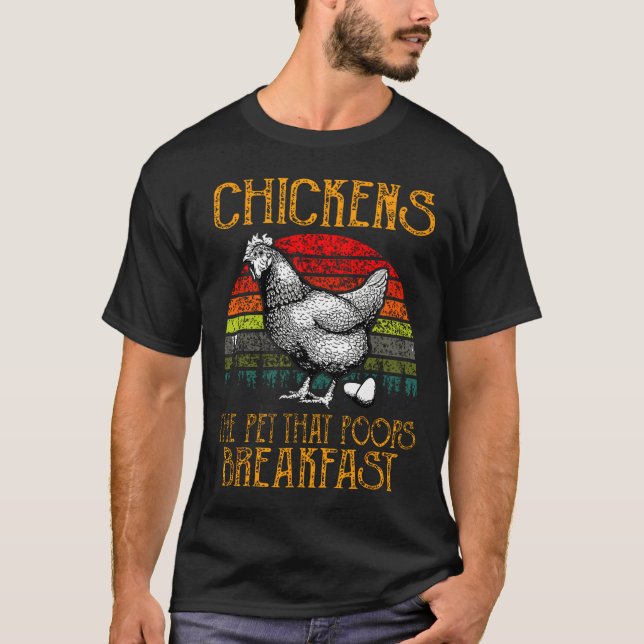 Camiseta Mascota De Pollo Que Poops Bre (Anverso)