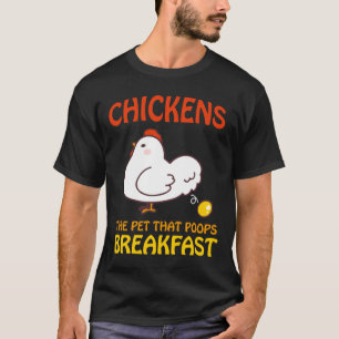 Camiseta Mascota de pollo que prepara el desayuno