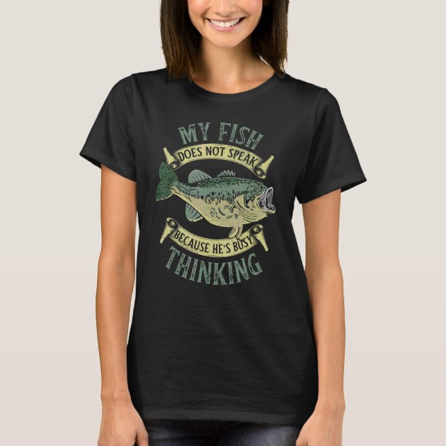 Camiseta Mascota de propietario de pescado inteligente de a (Anverso)