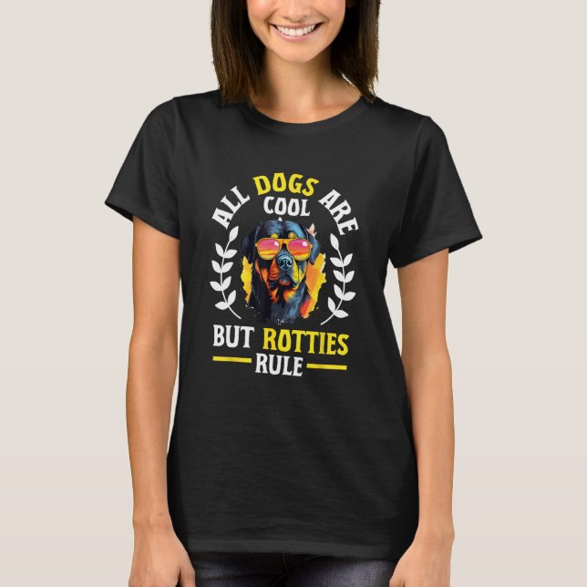 Camiseta Mascota De Raza De Perro Rottweiler Todos Los Perr (Anverso)