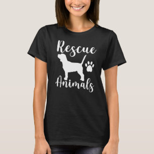 Camiseta Mascota de rescate de animales de rescate adopción