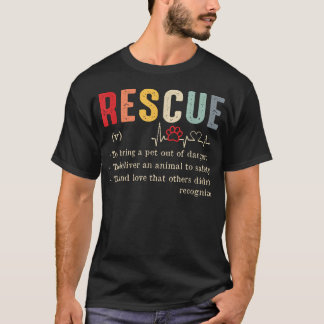 Camiseta Mascota de Rescate Divertido Para Traer a una Masc