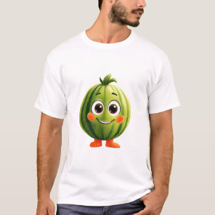 Camiseta Mascota de sandía alegre