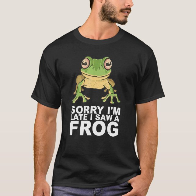 Camiseta Mascota de sapo estudiando coleccionista de ranas  (Anverso)