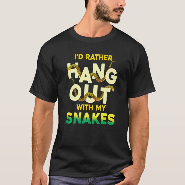 Camiseta Mascota de serpientes para animales Reptile Keeper (Anverso)