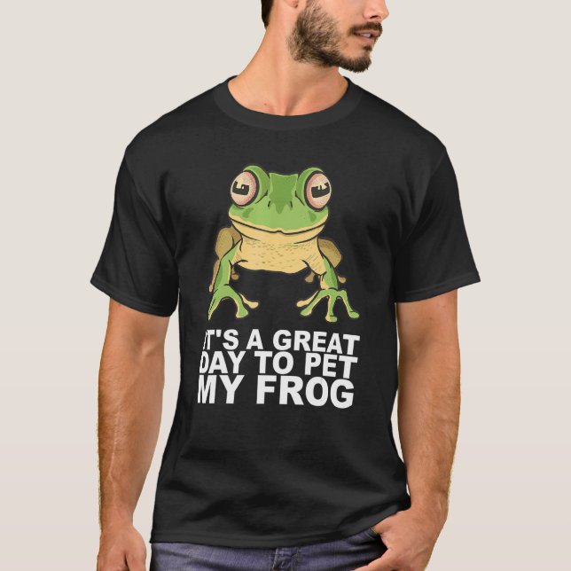 Camiseta Mascota de toad estudiando coleccionista de ranas  (Anverso)