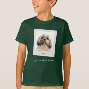 Camiseta Mascota de vacaciones Marco fotográfico de cumplea