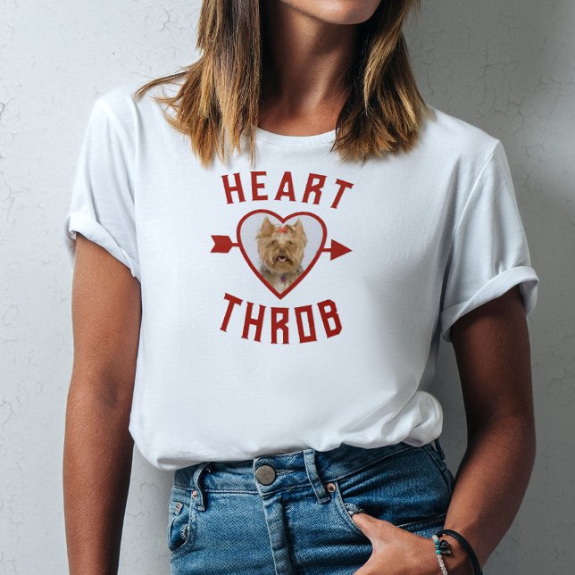 Camiseta Mascota de Valentine Heart Throb (A cute valentine pet t-shirt)