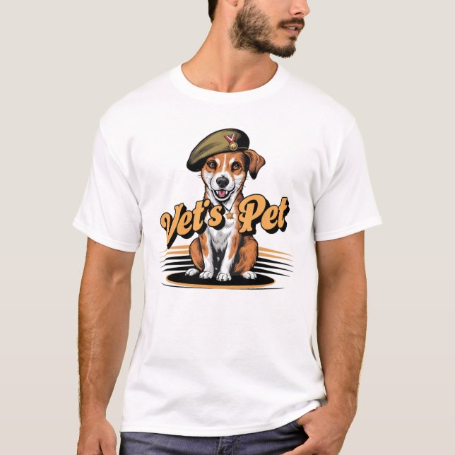 Camiseta Mascota de Vet - Veteranos militares (Anverso)