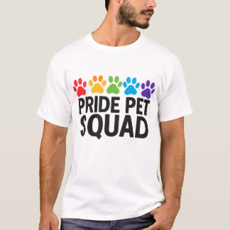 Camiseta mascota de viaje Squad Rainbow Paw Imprimir la cam