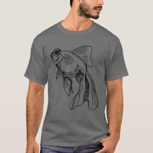Camiseta Mascota del Acuario Goldfish Koi Fish