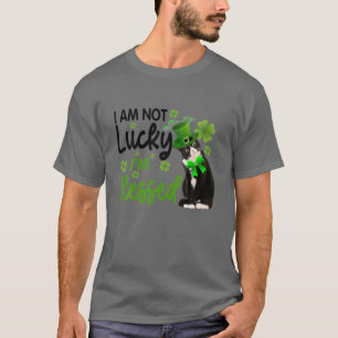 Camiseta Mascota del Día del Gato de Tuxedo St. Patrick en 