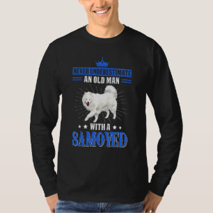 Camiseta Mascota del dueño del perro del anciano Samoyed