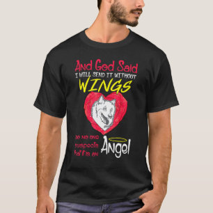Camiseta Mascota del esquimal americano Ángel sin alas