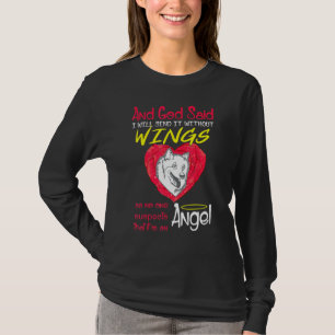 Camiseta Mascota del esquimal americano Ángel sin alas