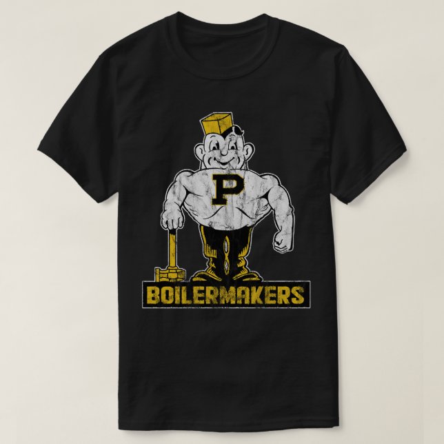 Camiseta Mascota del fabricante de calderas de época -Versi (Diseño del anverso)