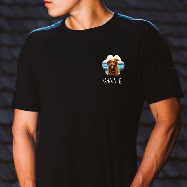 Camiseta Mascota del gato Perro Paw Photo & Name T-Shirt (Subido por el creador)