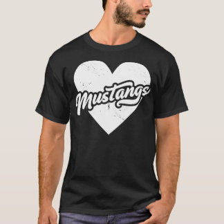 Camiseta Mascota del instituto espiritual Vintage Mustangs