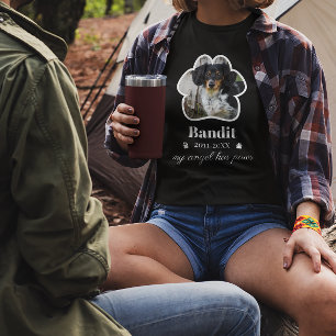 Camiseta Mascota del marco de la ventana Foto Añadir nombre