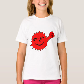 Camiseta Mascota del Sol Rojo Alegre