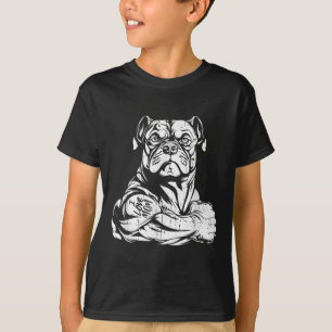 Camiseta Mascota del tatuaje de los biceps de los búhos est