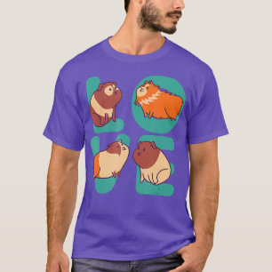 Camiseta Mascota divertida de cerdo guineano y amante del h