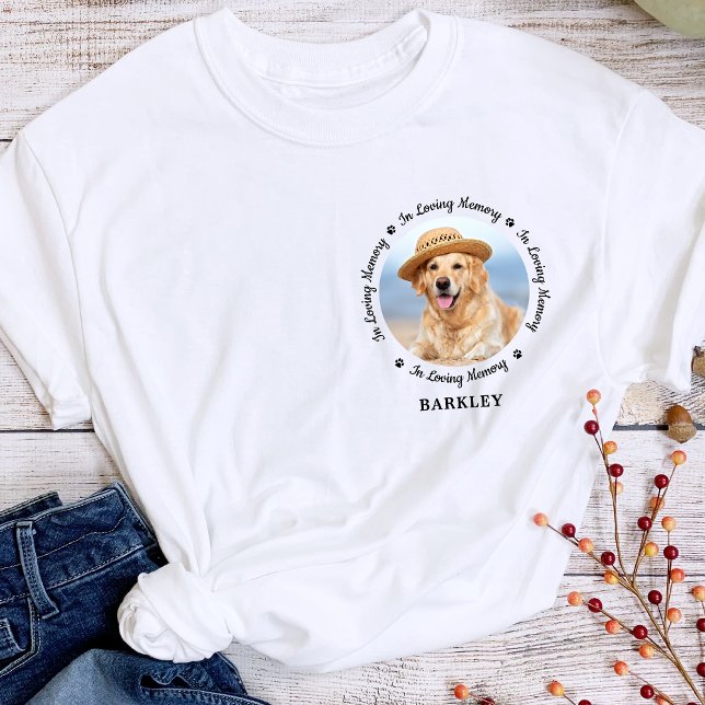 Camiseta Mascota Dog Memorial Paw Imprime Moda simple Foto (Subido por el creador)