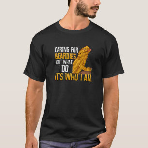 Camiseta Mascota Dragón Barbudo Lagarto Reptil Cuidando La