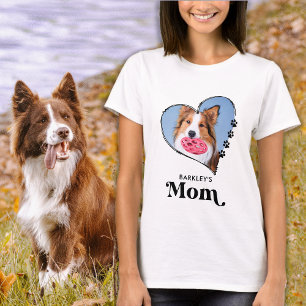 Camiseta Mascota dulce mamá Personalizado foto Paw cardíaca